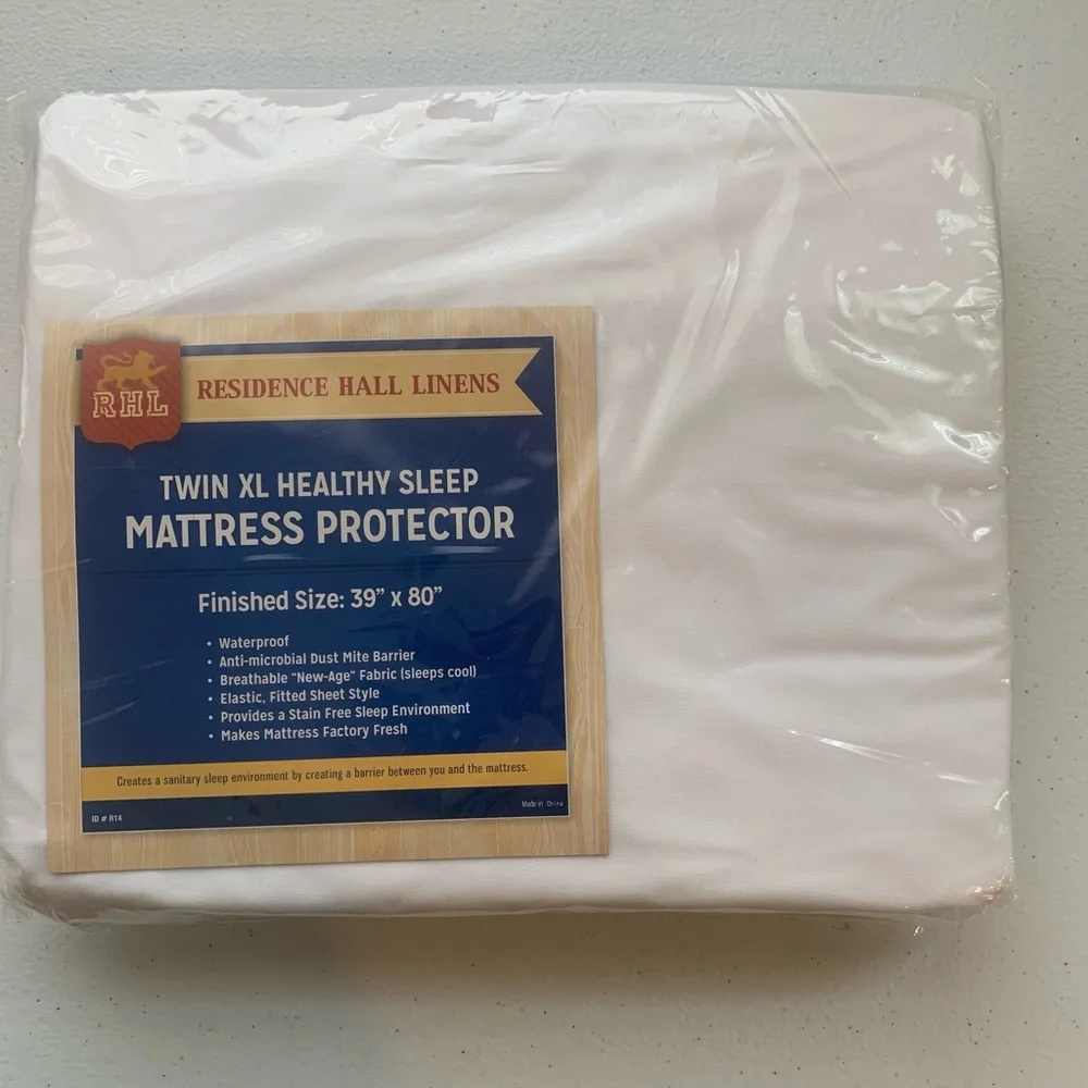 Residence hall linens. Twin XL mattress protector. Never opened